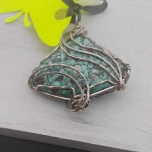 Artisan Turquoise and Silver Necklace